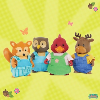 Foto 4 | Juego Toy Li'l Woodzeez Friendz Club Forest Con 4 Figuras De Muñecas - Venta Internacional.