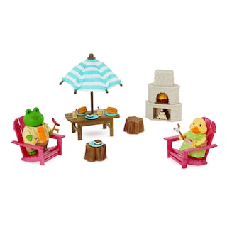 Foto 2 | Toy Backyard Furniture Playhouse Lil Woodzeez Con Hoguera - Venta Internacional.