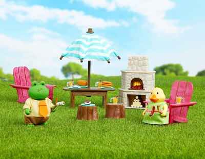 Foto 3 | Toy Backyard Furniture Playhouse Lil Woodzeez Con Hoguera - Venta Internacional.
