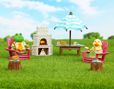 Foto 4 | Toy Backyard Furniture Playhouse Lil Woodzeez Con Hoguera - Venta Internacional.