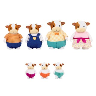 Foto 1 | Toy Li'l Woodzeez The Fitzmoo Cow Family Con 7 Figuras A Partir De 3 Años - Venta Internacional.