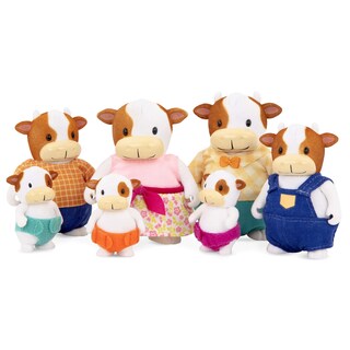 Foto 3 | Toy Li'l Woodzeez The Fitzmoo Cow Family Con 7 Figuras A Partir De 3 Años - Venta Internacional.