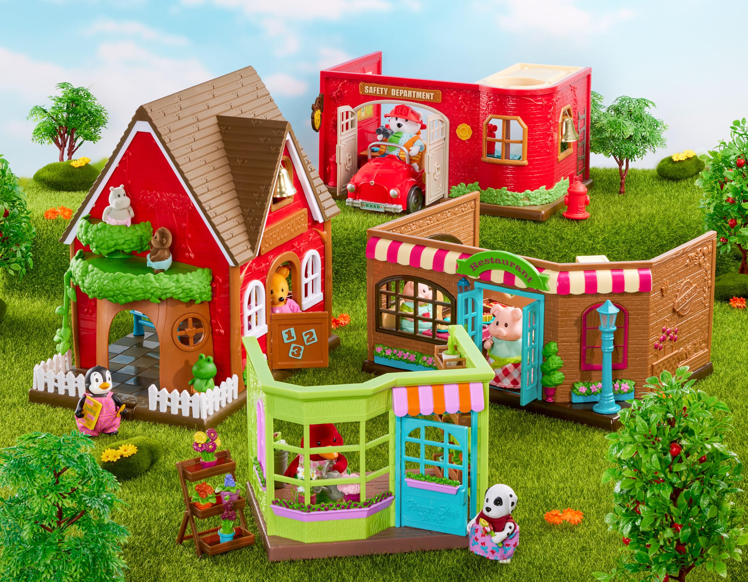 Foto 6 pulgar | Dollhouse Playset Li'l Woodzeez Pass-the-pasta Restaurant - Venta Internacional.
