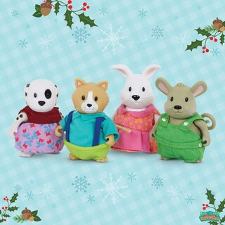 Foto 2 | Set De Patio Trasero Toy Li'l Woodzeez Friendz Club Con 4 Muñecas Para Mayores De 3 Años - Venta Internacional.