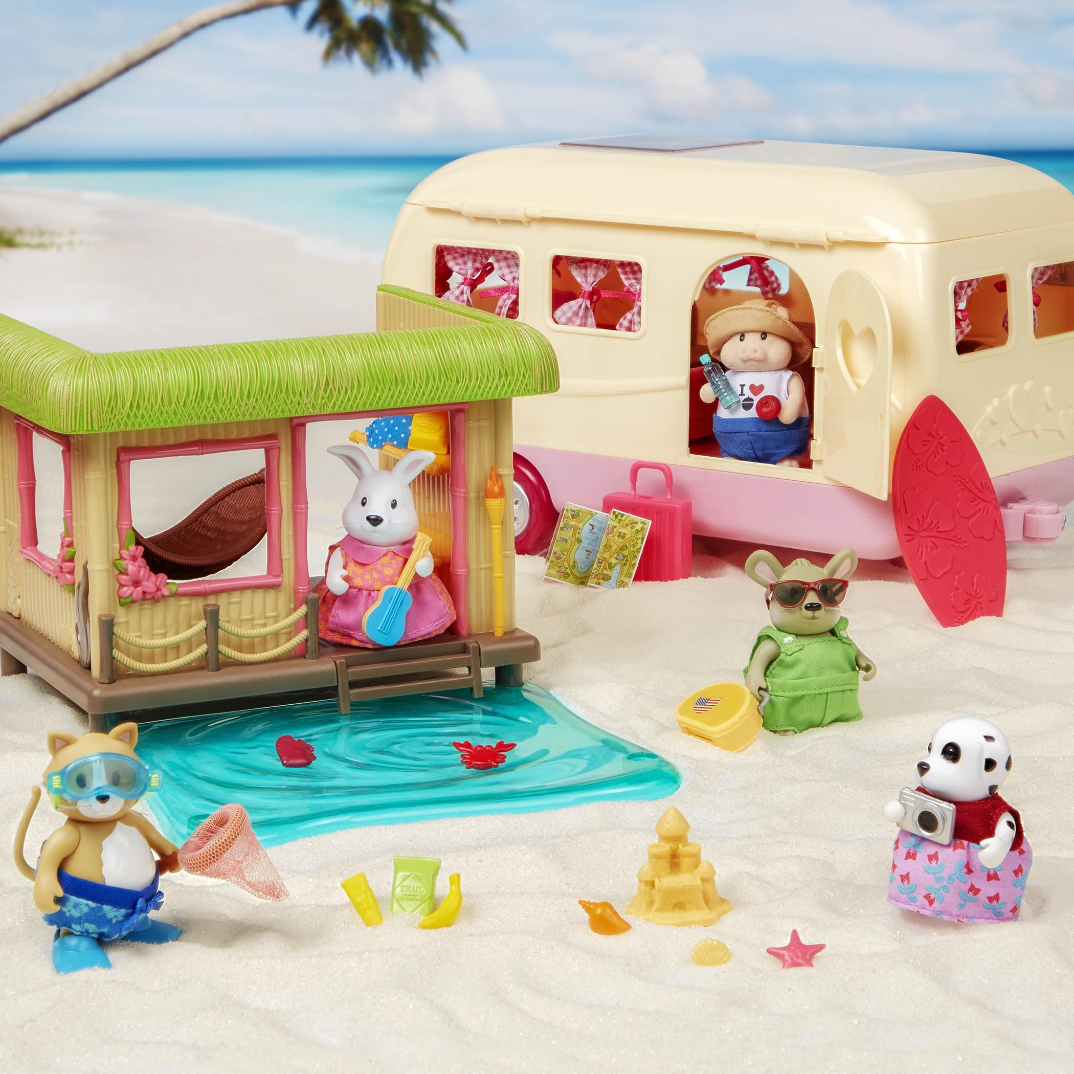 Foto 4 pulgar | Set De Patio Trasero Toy Li'l Woodzeez Friendz Club Con 4 Muñecas Para Mayores De 3 Años - Venta Internacional.