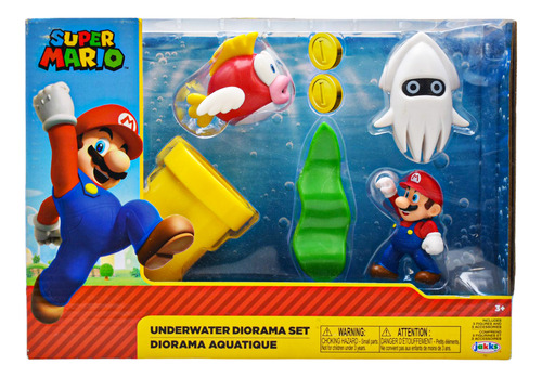 Foto 2 pulgar | Super Mario Underwater Diorama Set Jakks Pacific Da
