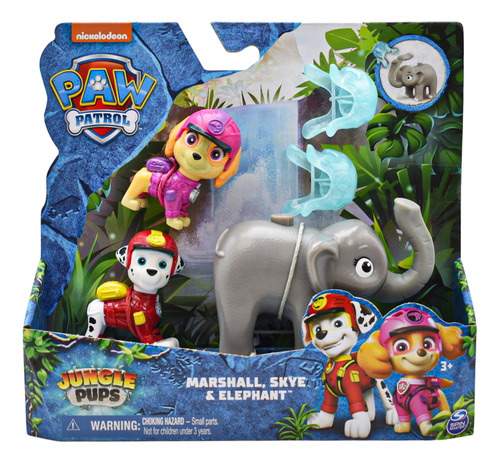 Foto 4 pulgar | Paw Patrol Jungle Pups Pack 6 Figuras Spin Master