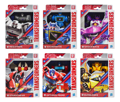 Foto 2 pulgar | Transformers Pack 6 Figuras Basicas 16cm E0694 Hasbro