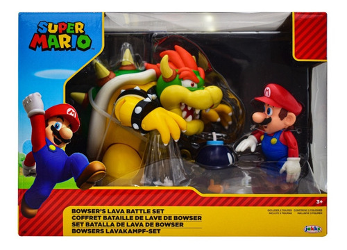 Foto 2 pulgar | Super Mario Set Batalla De Lava De Bowser Jakks Pacific