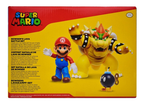 Foto 4 pulgar | Super Mario Set Batalla De Lava De Bowser Jakks Pacific