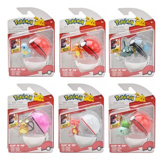 Foto 1 | Pokemon Clip N Go Pack 6 Figuras Con Poke Ball #2 Jazwares