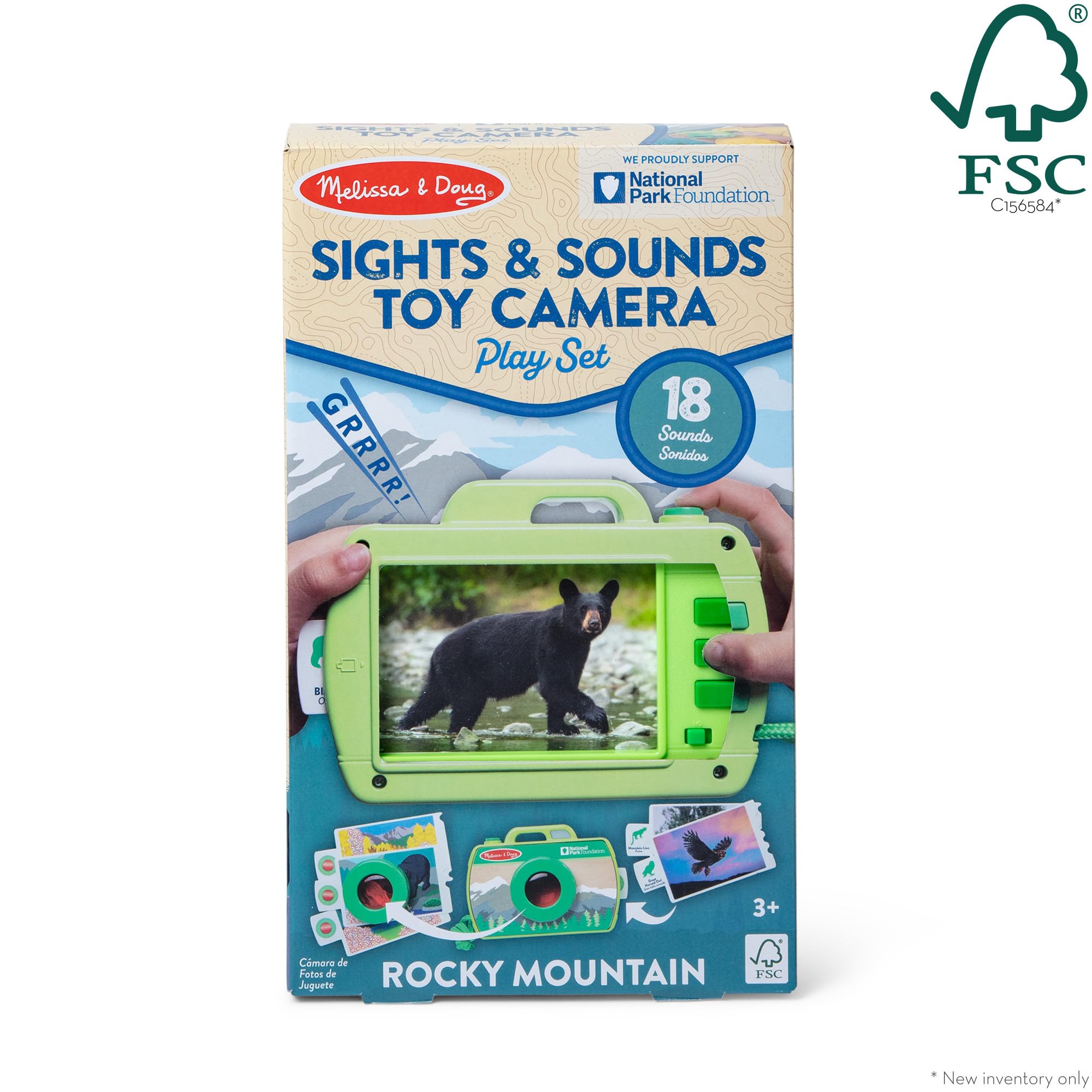 Foto 4 | Set De Juego Con Cámara De Juguete De Madera Melissa & Doug Rocky Mountain - Venta Internacional.