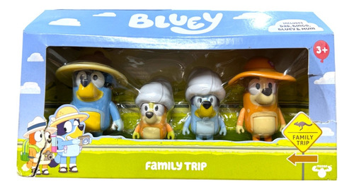 Foto 2 pulgar | Bluey Family Trip Viaje Familiar Set 4 Figuras Moose Cf