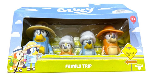 Foto 3 pulgar | Bluey Family Trip Viaje Familiar Set 4 Figuras Moose Cf
