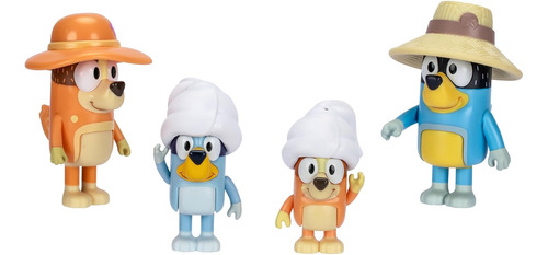 Foto 4 pulgar | Bluey Family Trip Viaje Familiar Set 4 Figuras Moose Cf