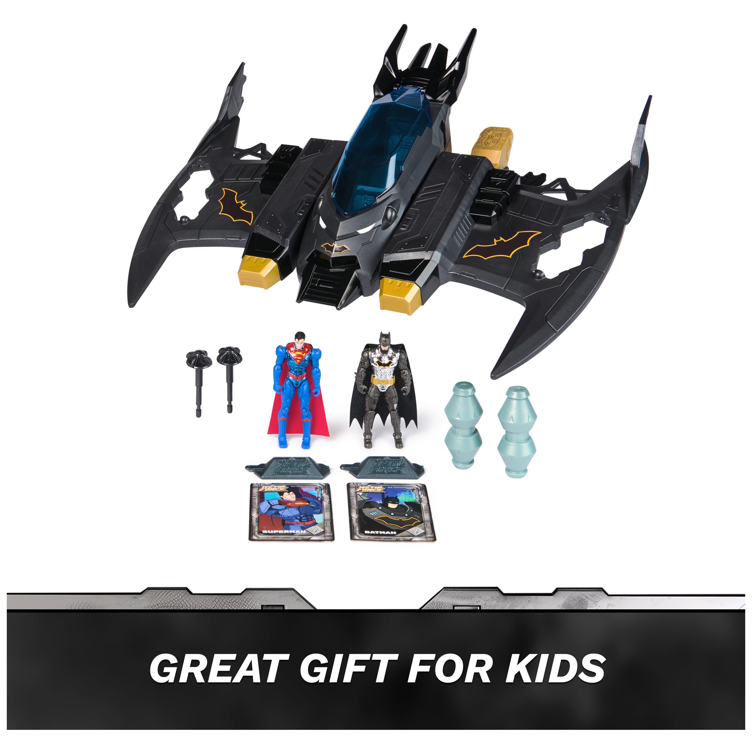 Foto 2 | Playset Dc Comics Metal Force Transforming Batwing Con Figuras - Venta Internacional.