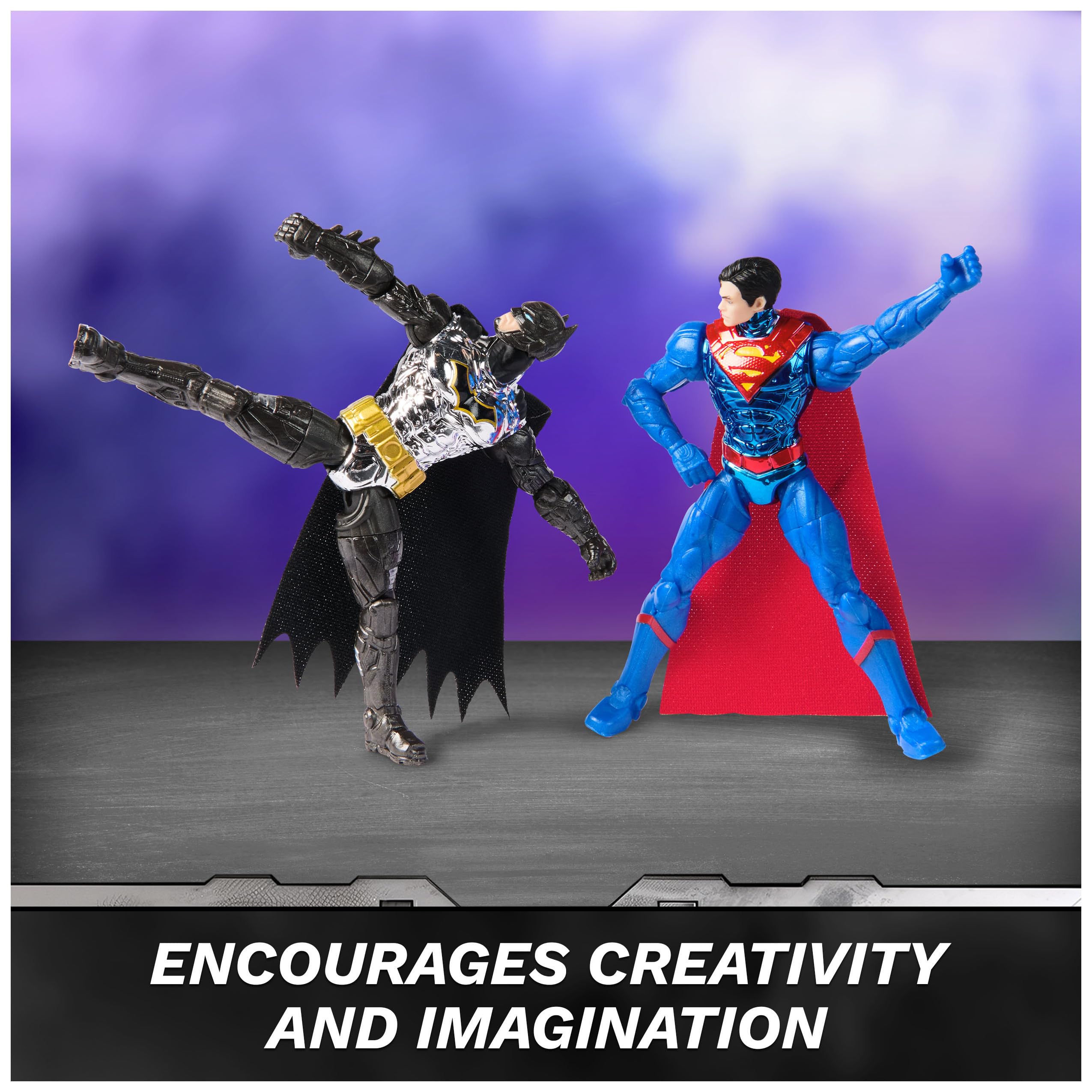 Foto 6 pulgar | Playset Dc Comics Metal Force Transforming Batwing Con Figuras - Venta Internacional.
