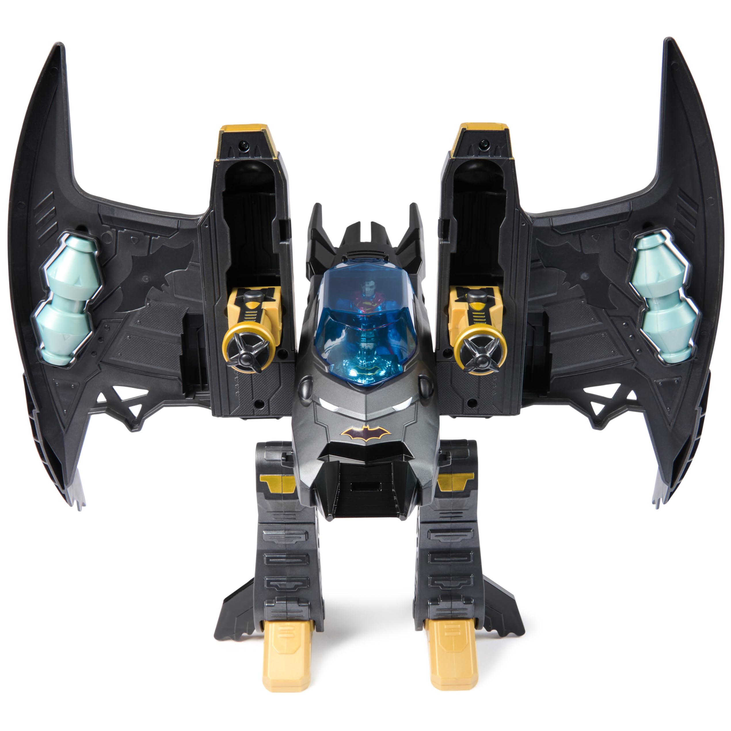 Foto 8 pulgar | Playset Dc Comics Metal Force Transforming Batwing Con Figuras - Venta Internacional.