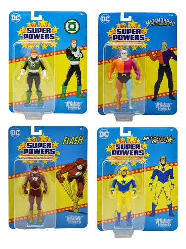 Foto 2 pulgar | Dc Super Powers Pack 4 Figuras 12 Cm Mcfarlane