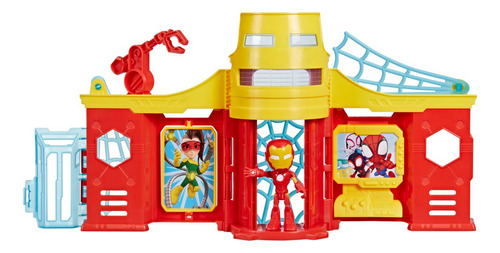 Foto 3 pulgar | Torre Stark De Iron Man Spidey Amazing Marvel Hasbro