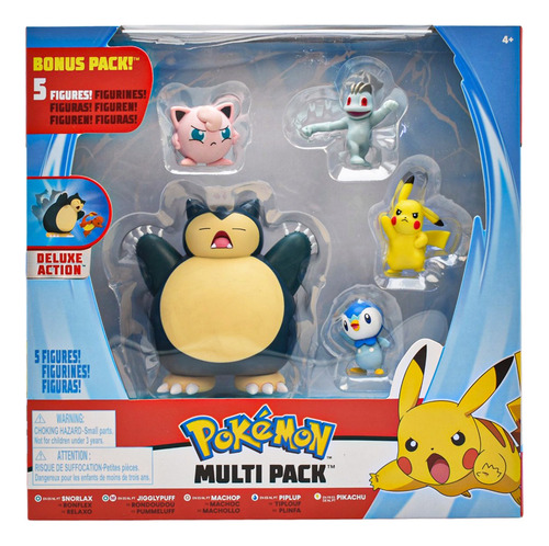 Foto 2 pulgar | Pokemon Multi Pack Deluxe Action 5 Figuras Jazwares