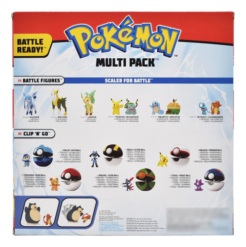 Foto 4 pulgar | Pokemon Multi Pack Deluxe Action 5 Figuras Jazwares