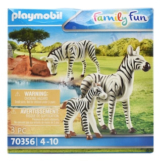Foto 1 | Playmobil Cebras Con Bebe Family Fun 70356 Cd