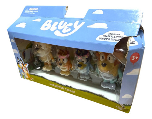 Foto 4 pulgar | Bluey Wedding Time Tiempo De Boda Set 4 Figuras Moose Cf