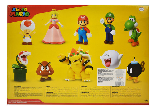 Foto 4 pulgar | Super Mario Amigos Y Enemigos Set 10 Figuras Jakks Pacific
