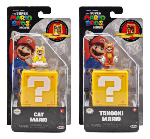 Foto 2 pulgar | Mario Bros Movie Pack 2 Bloques Y Figuras 3cm Jakks Pacific