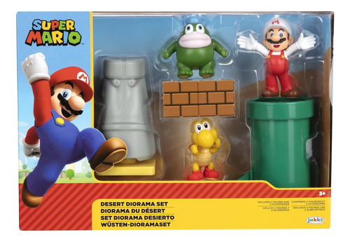 Foto 1 | Super Mario Set Diorama Desierto 4 Personajes Jakks Pacific