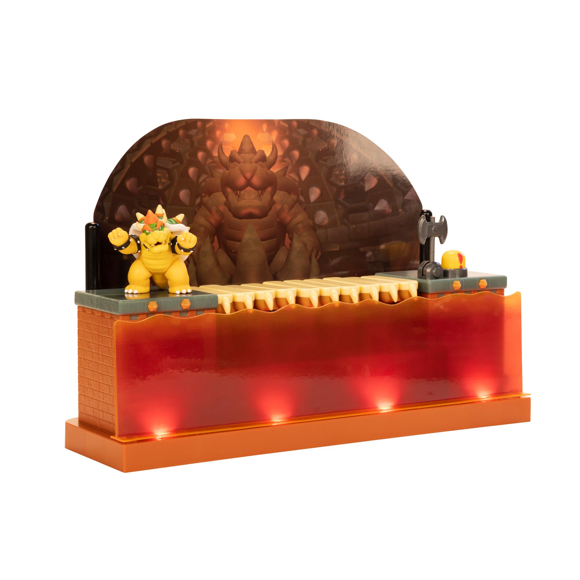 Foto 3 pulgar | Playset Super Mario Nintendo Deluxe Bowser Battle Con Figura - Venta Internacional.