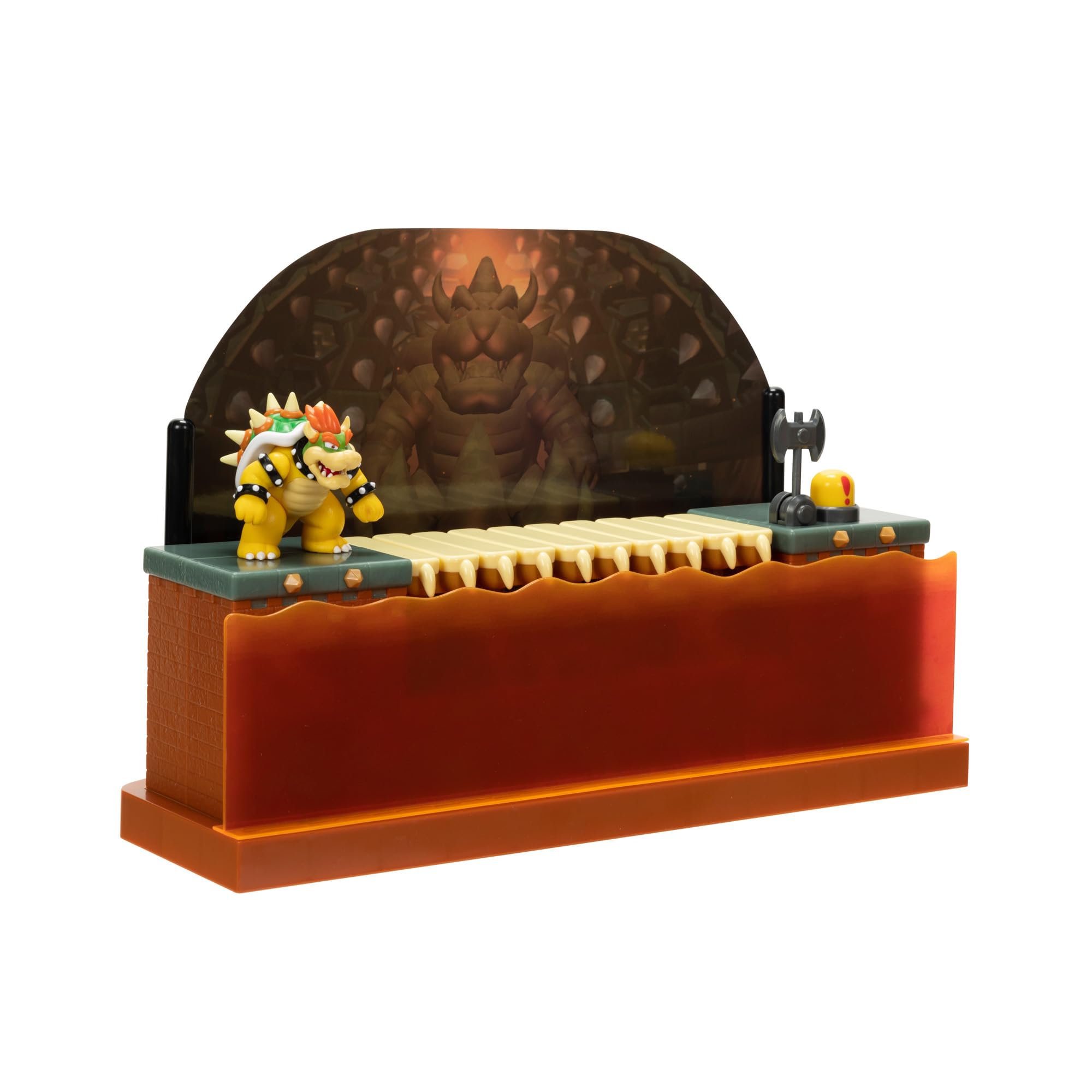 Foto 8 pulgar | Playset Super Mario Nintendo Deluxe Bowser Battle Con Figura - Venta Internacional.