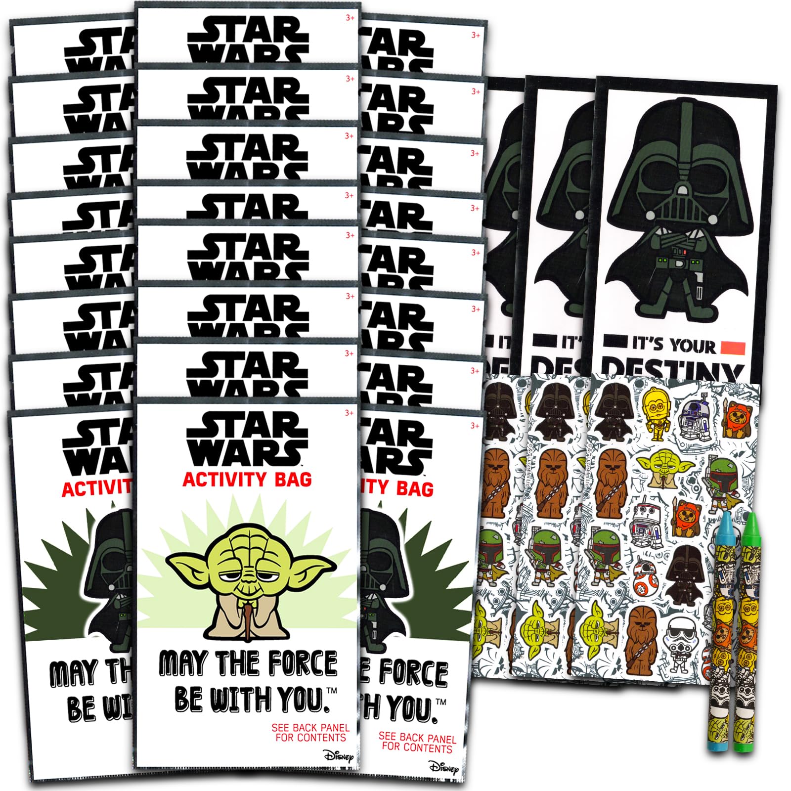 Foto 2 pulgar | Set De Regalos Para Fiesta De Cumpleaños De Star Wars, 24 Paquetes De Juegos - Venta Internacional.