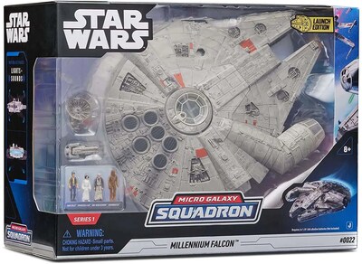 Foto 1 | Nave Halcón Milenario Jazwares Star Wars Micro Galaxy Squadron, Con Minifiguras