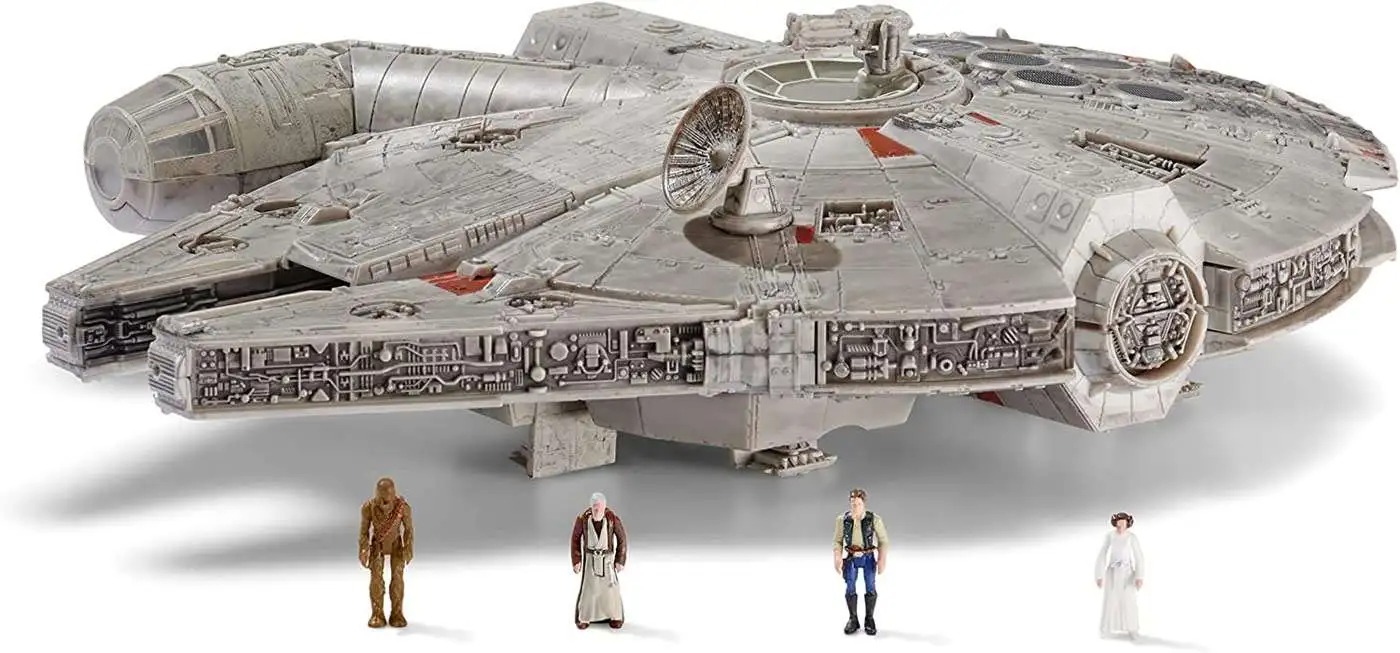 Foto 3 pulgar | Nave Halcón Milenario Jazwares Star Wars Micro Galaxy Squadron, Con Minifiguras