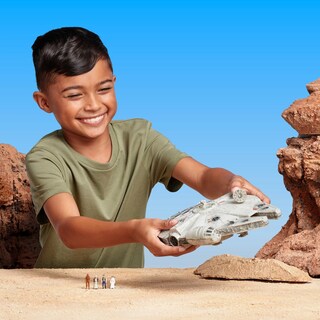 Foto 3 | Nave Halcón Milenario Jazwares Star Wars Micro Galaxy Squadron, Con Minifiguras