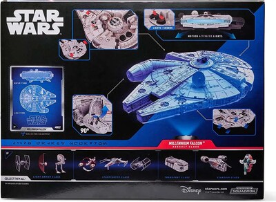Foto 6 | Nave Halcón Milenario Jazwares Star Wars Micro Galaxy Squadron, Con Minifiguras