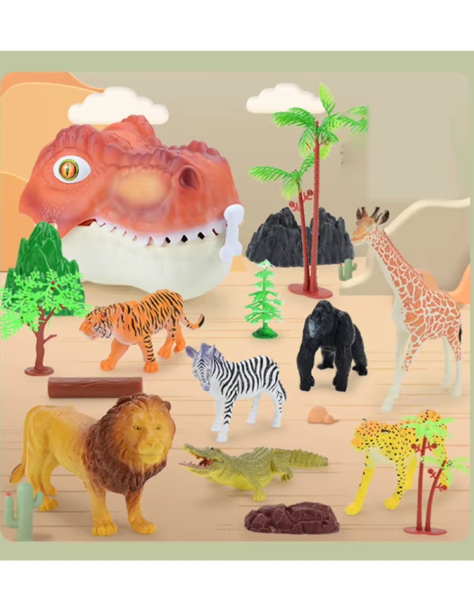 Foto 4 pulgar | Juguete Cabeza De Dinosaurio Con Accesorios