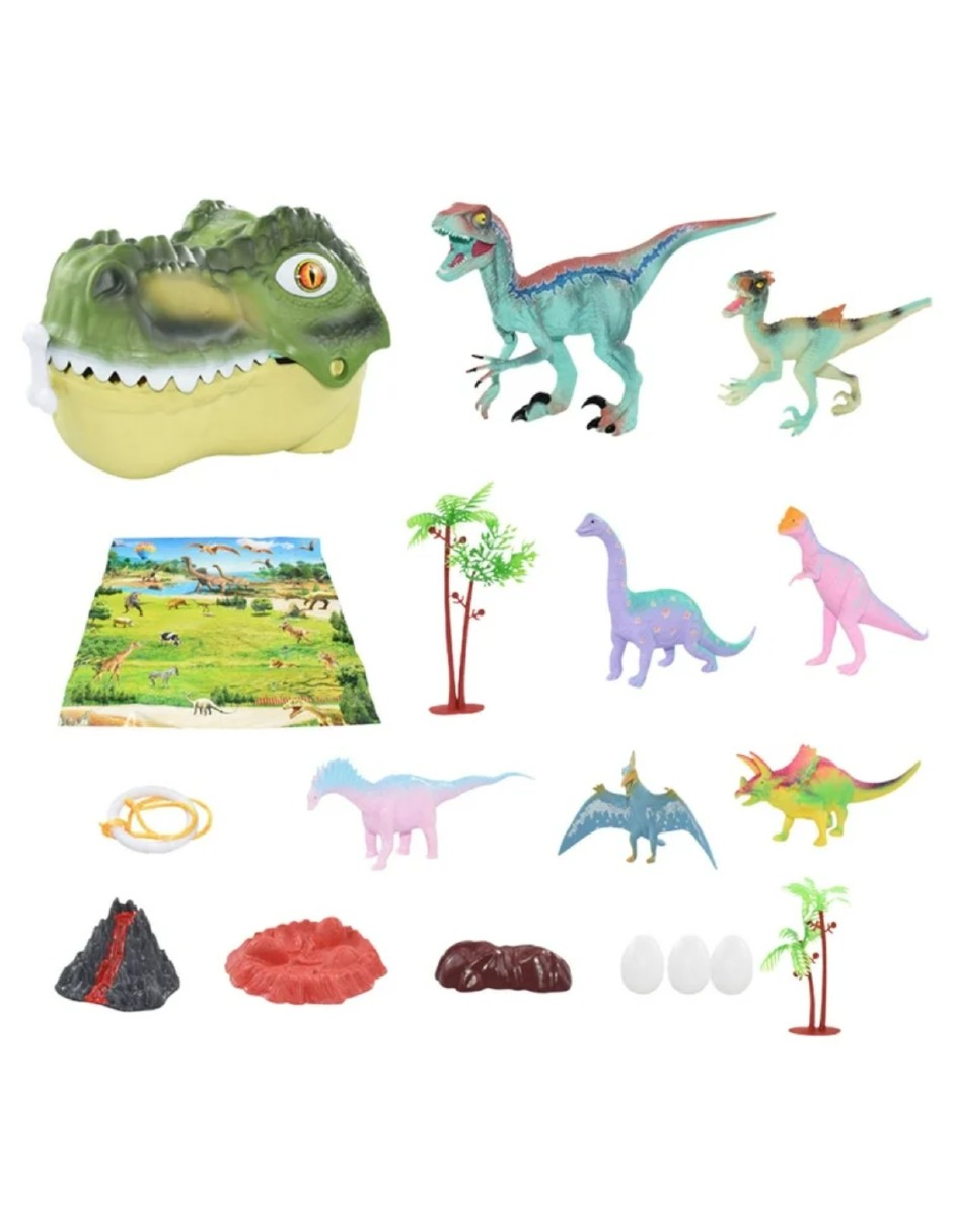 Foto 2 pulgar | Juguete Cabeza De Dinosaurio Con Accesorios