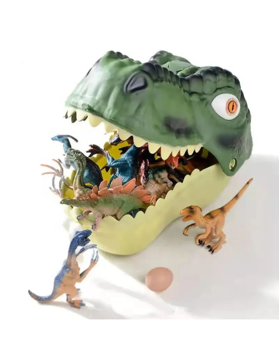 Foto 4 pulgar | Juguete Cabeza De Dinosaurio Con Accesorios