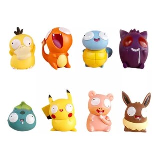 Foto 1 | Set 8 Figuras Pokemon Silly Dumb Pikachu Muñecos Gengar