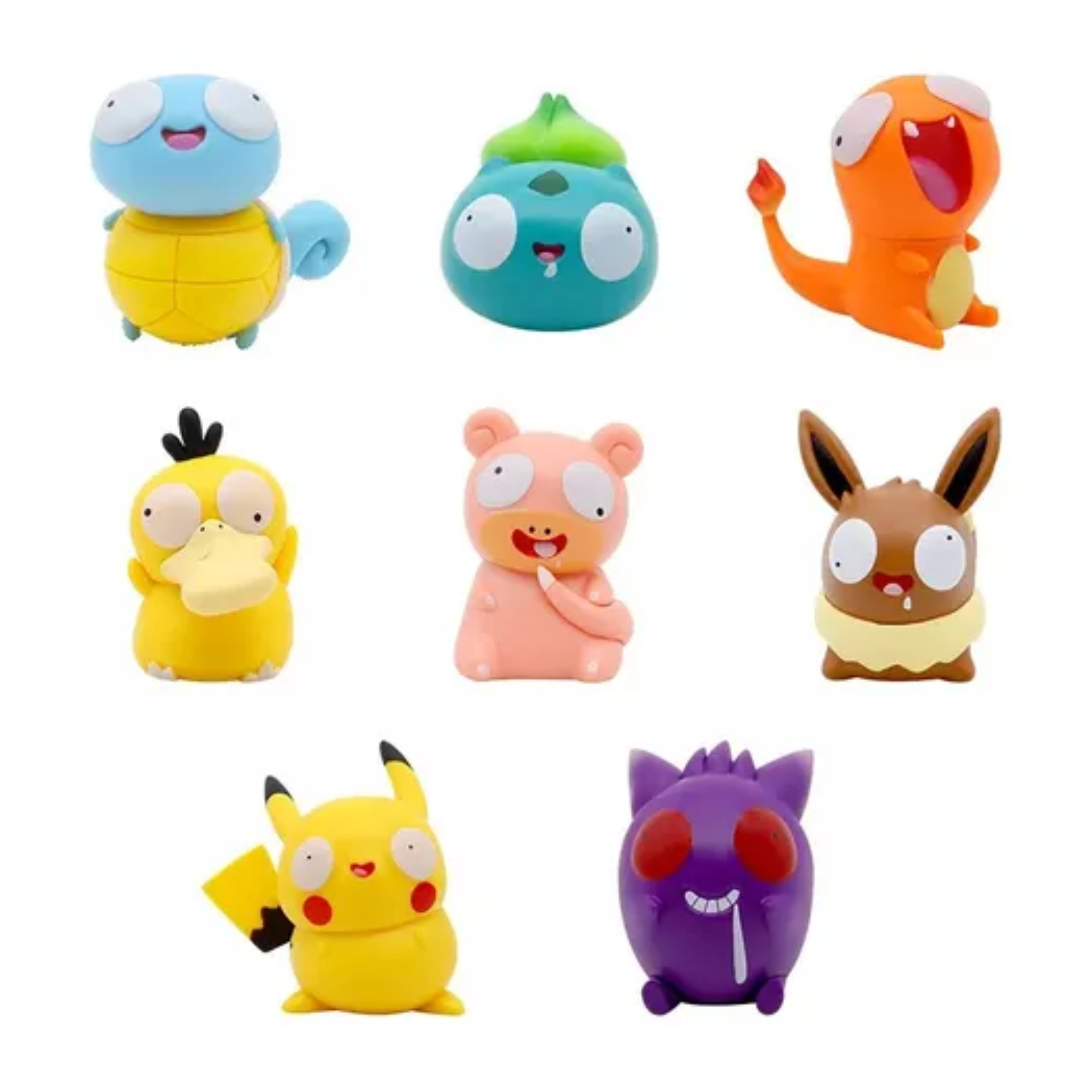 Foto 3 pulgar | Set 8 Figuras Pokemon Silly Dumb Pikachu Muñecos Gengar