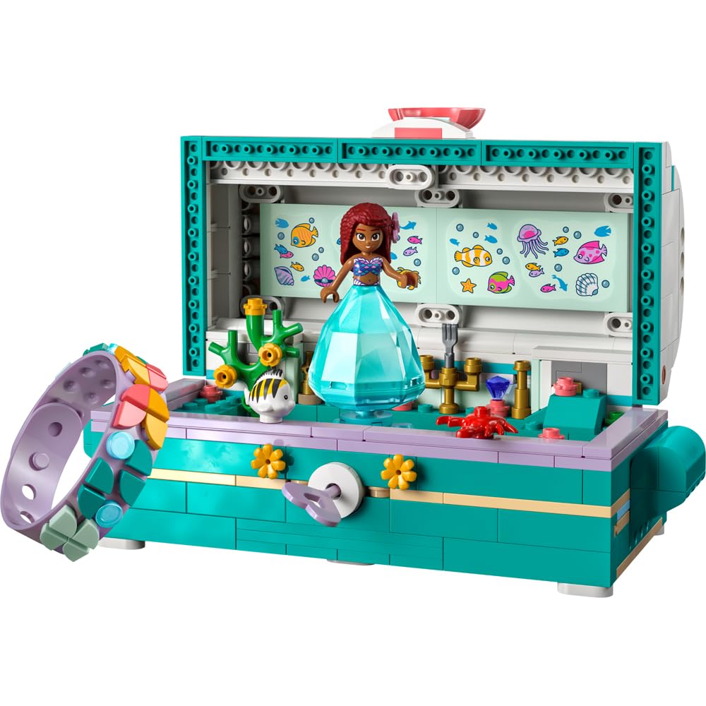 Foto 4 pulgar | Cofre Del Tesoro De La Sirenita Lego De Juguete 43229 - Venta Internacional.