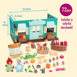 Foto 5 | Set De Juego Dollhouse Li'l Woodzeez General Store 72 Piezas 3+ - Venta Internacional.