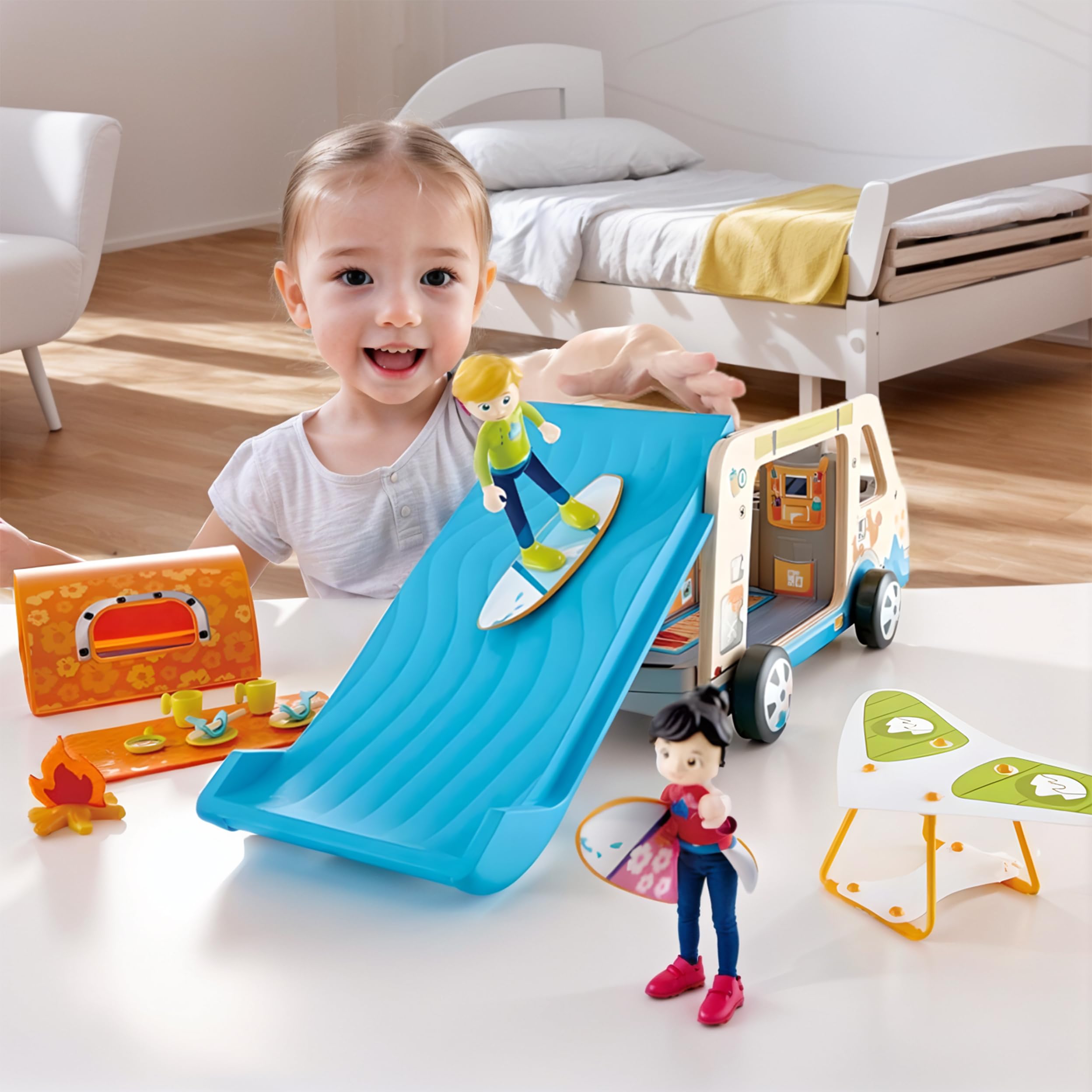 Foto 2 | Set De Juegos De Simulación De Madera Toy Adventure Van Hape De 23 Piezas - Venta Internacional.