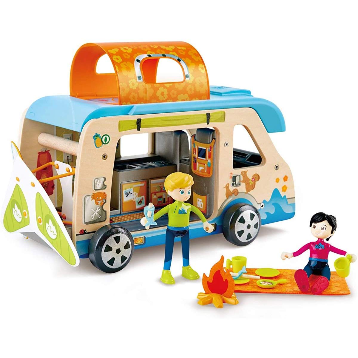 Foto 5 pulgar | Set De Juegos De Simulación De Madera Toy Adventure Van Hape De 23 Piezas - Venta Internacional.