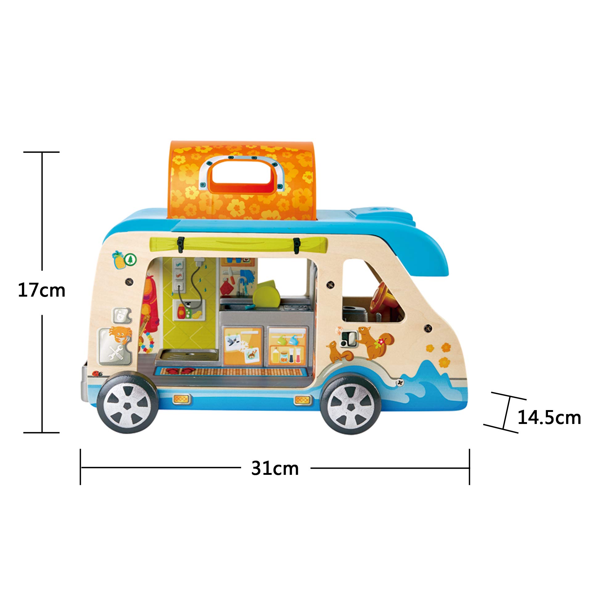 Foto 6 pulgar | Set De Juegos De Simulación De Madera Toy Adventure Van Hape De 23 Piezas - Venta Internacional.