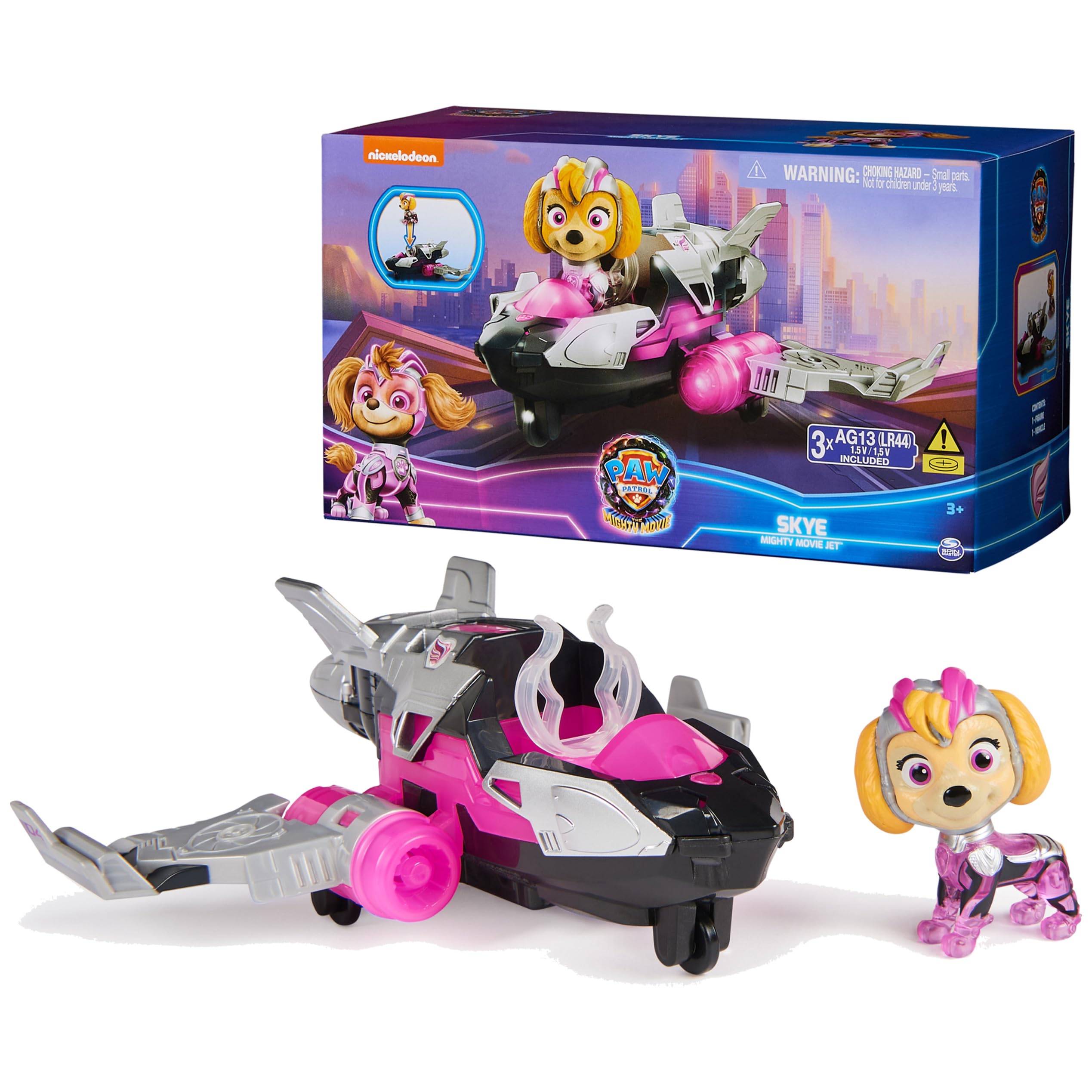 Foto 2 pulgar | Avión De Juguete Paw Patrol The Mighty Movie Con Skye Figure 3+ - Venta Internacional.