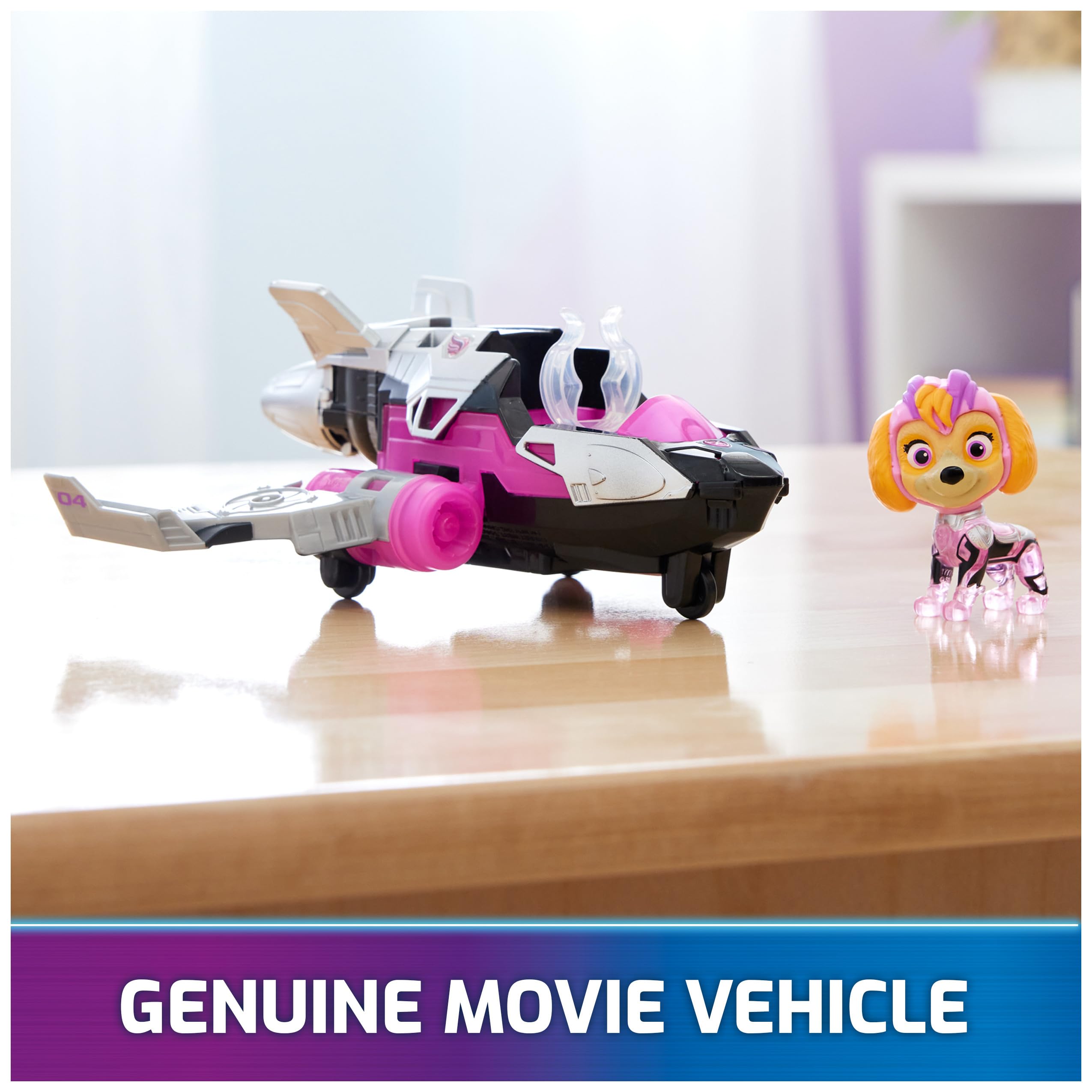 Foto 3 | Avión De Juguete Paw Patrol The Mighty Movie Con Skye Figure 3+ - Venta Internacional.